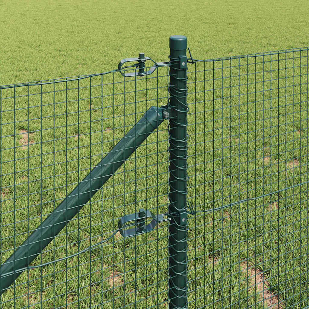 Svweiende trådgjerde med spisser 10 x 0,8 m PVC-belagt stål
