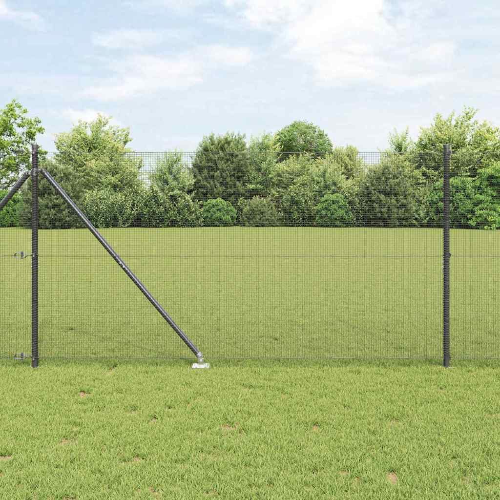 Svweiende trådgjerde med spisser 25 x 1,2 m (B x H)
