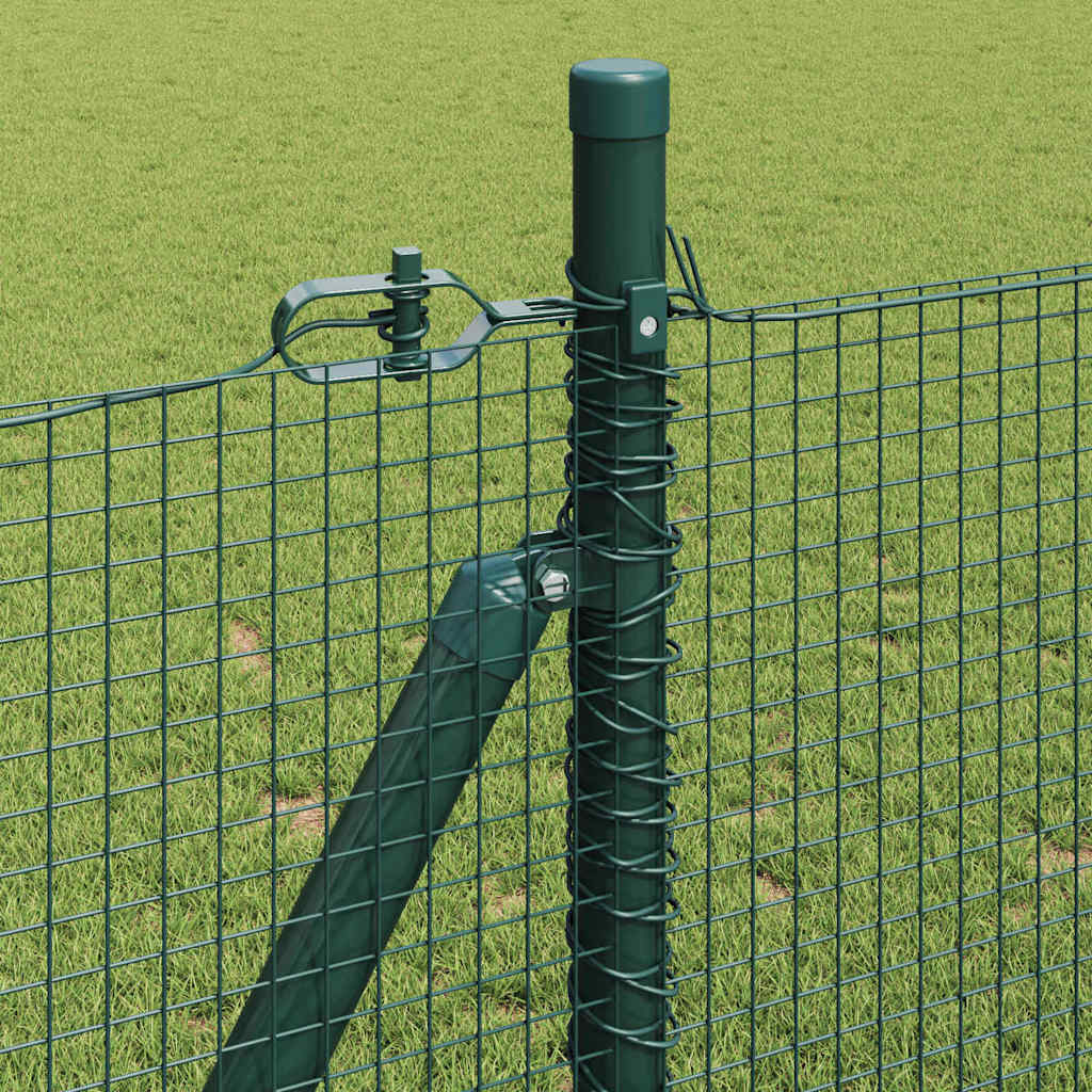 Sveistgjerde med Betongbase 100 x 0,8 m PVC-belagt stål Grønn
