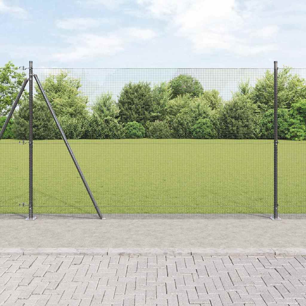 Sveistgjerde med Betongbase 10 x 1,5 m (B x H) PVC-belagt stål