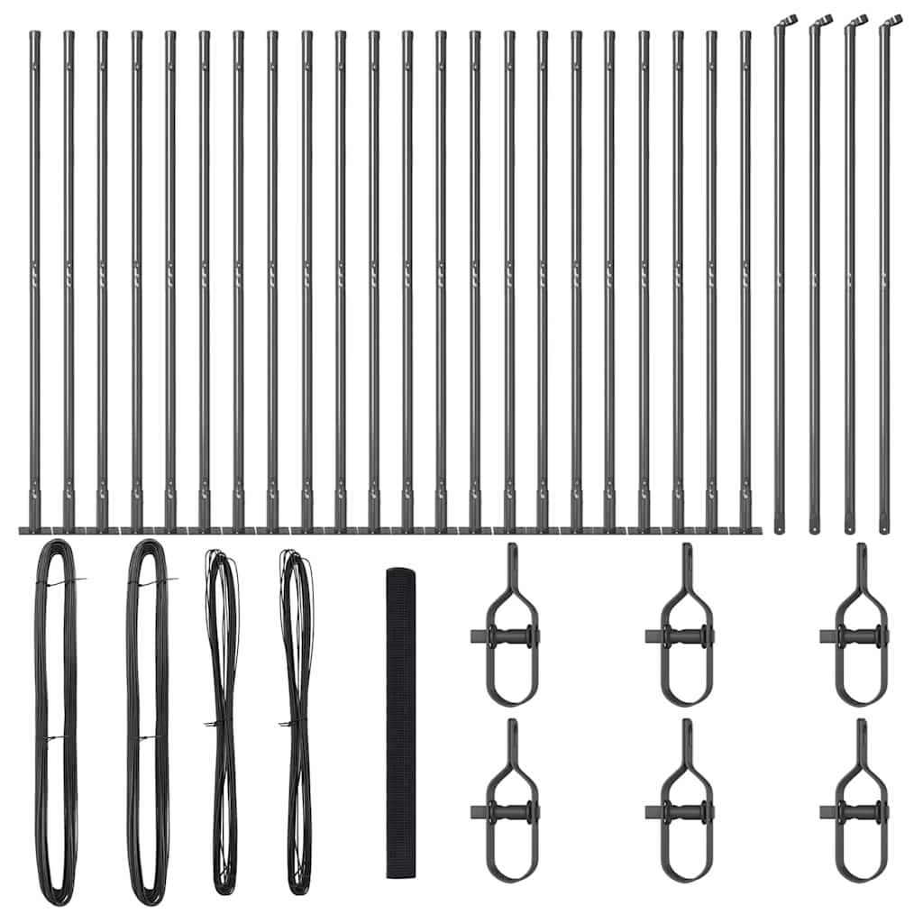 Sveistgjerde med Betongbase 50 x 1,5 m (B x H) PVC-belagt stål