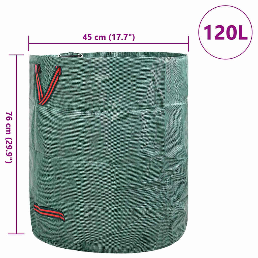 Hage søppelposer 12 pcs grønn 45 x 45 x 76 cm Polypropen