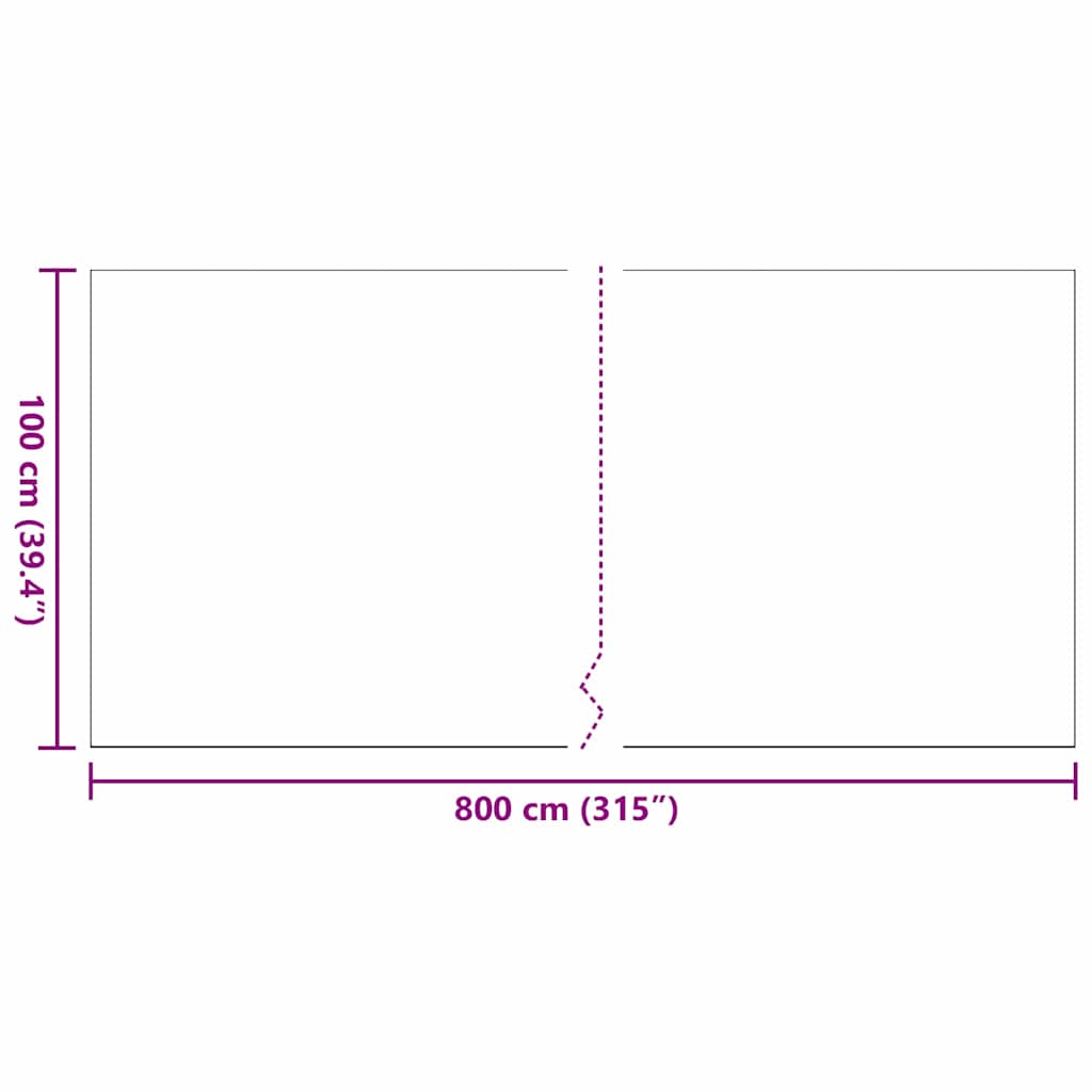 Kunstgress 800 x 100 x 4 cm PP & PE