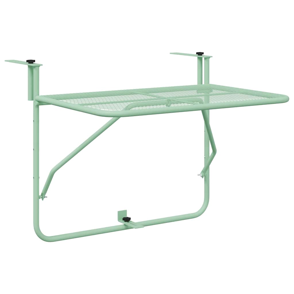 Hengende balkongbord Mintgrønn 60 x 39 x 65 cm Stål