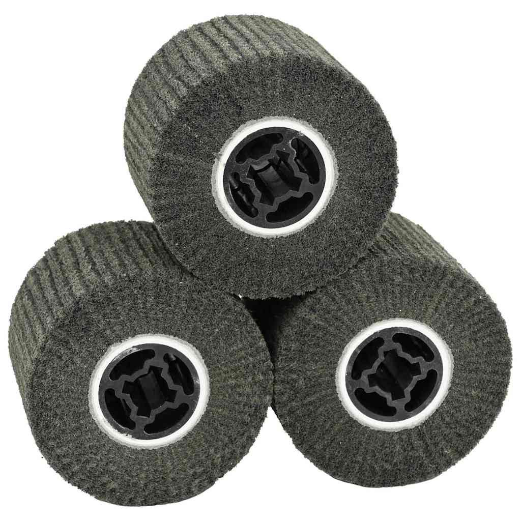 Slipe ruller 3 pcs Svart 12 x 12 x 10 cm Syntetisk fiber
