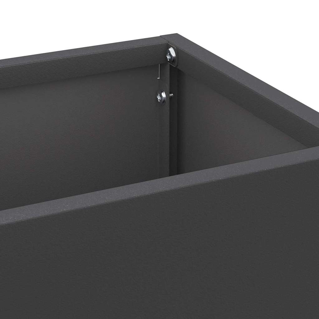 Parasollstativ med lagring Svart 15,5 x 15,5 x 49 cm Metall vidaXL