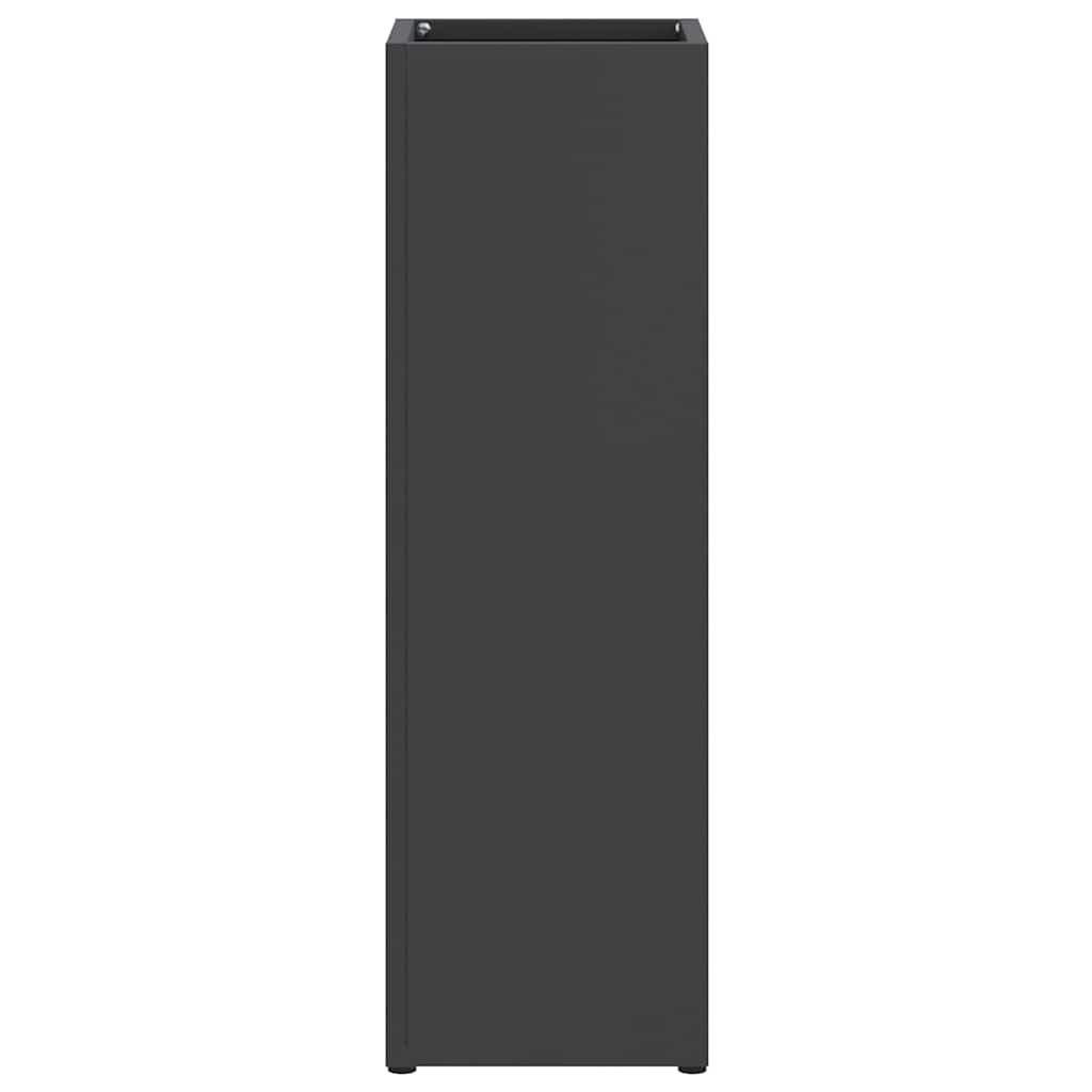 Parasollstativ med lagring Svart 15,5 x 15,5 x 49 cm Metall vidaXL