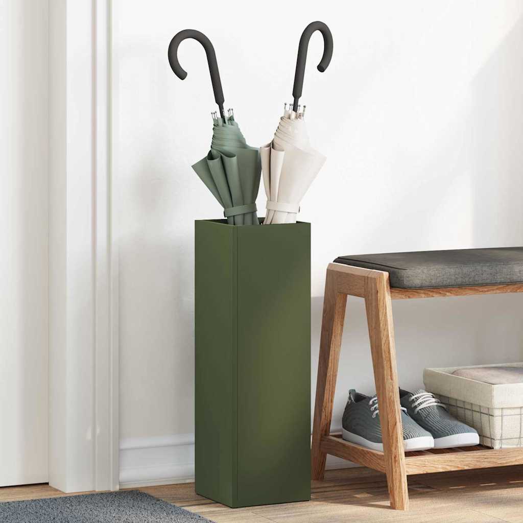 Parasollstativ Olivengrønn 15,5 x 15,5 x 49 cm Metall vidaXL