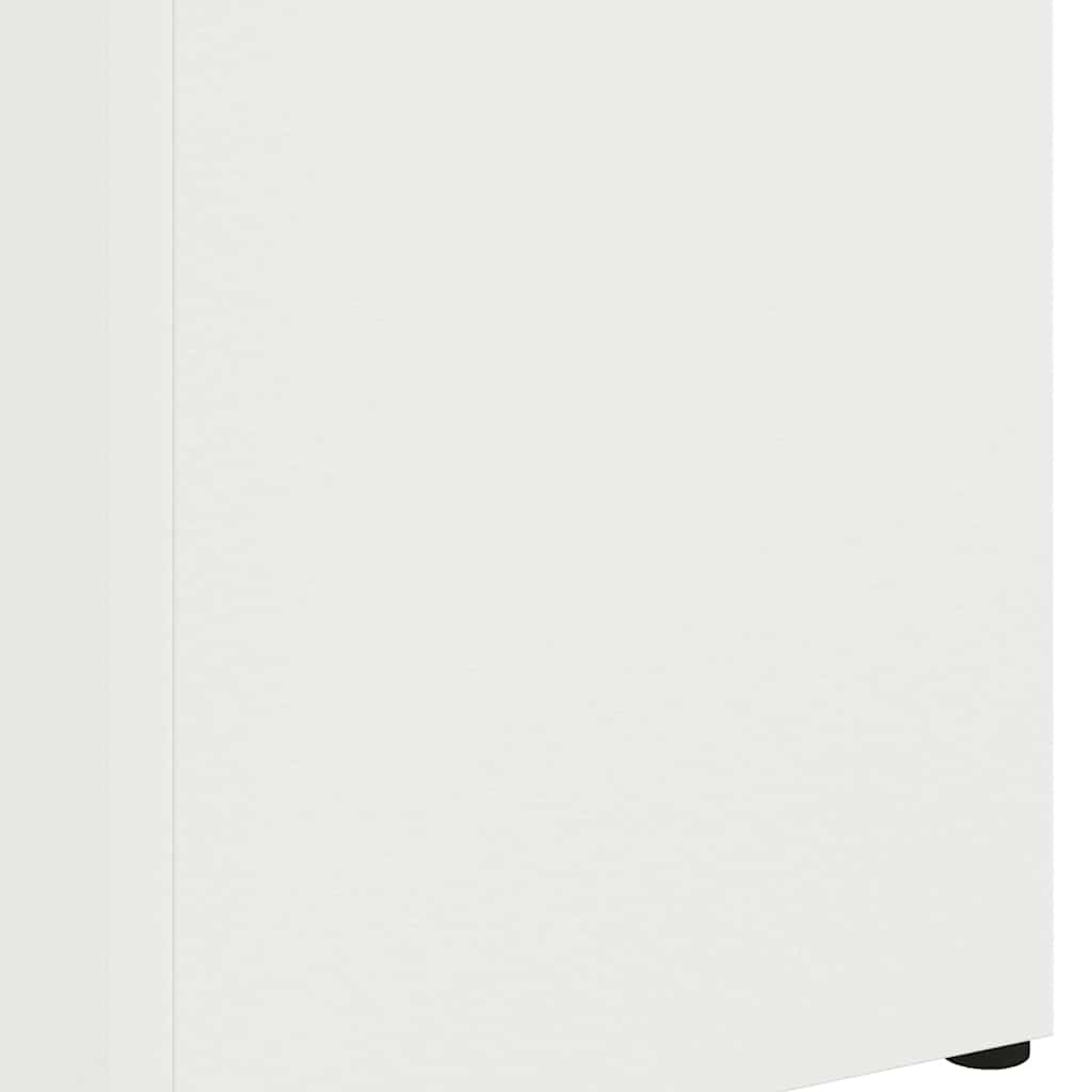 Parasollstativ med lagring Hvit 15,5 x 15,5 x 49 cm Metall vidaXL