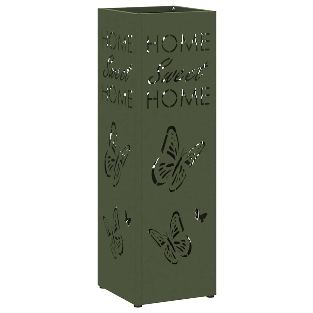 Parasollstativ Olivengrønn 15,5 x 15,5 x 49 cm Metall