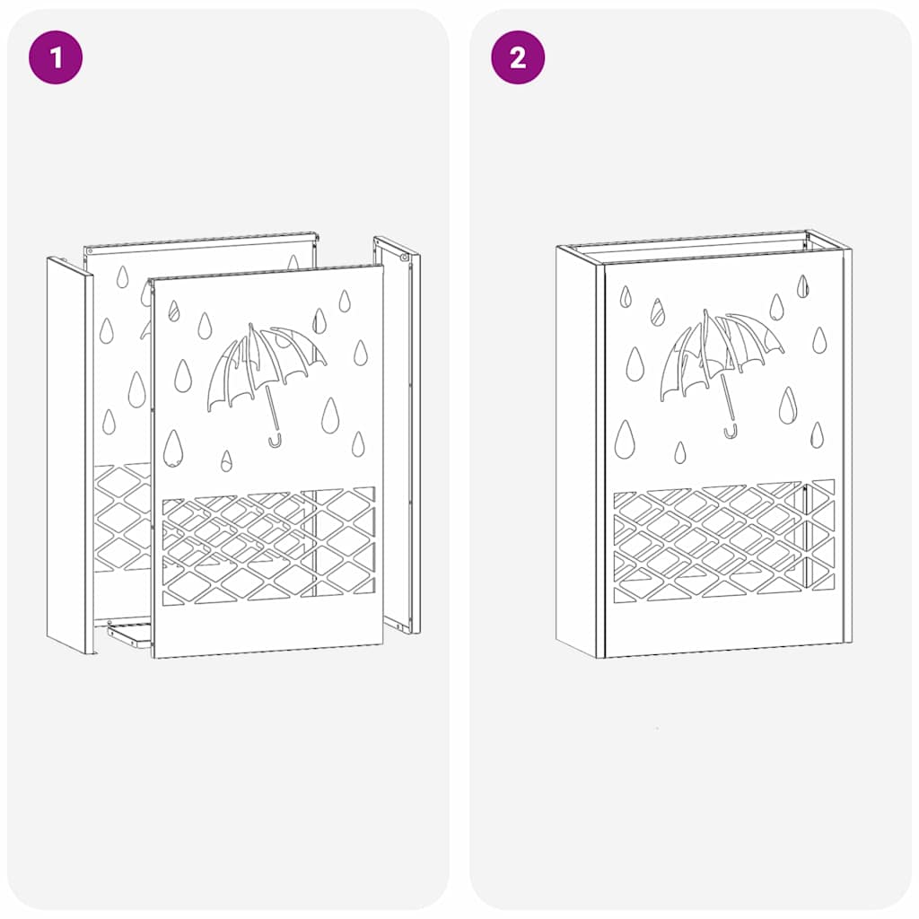 Parasollstativ Rosa 28 x 12 x 41 cm Stål