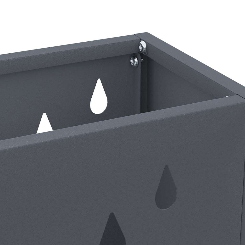 Regn paraplystativ Antrasitt 28 x 12 x 41 cm Stål