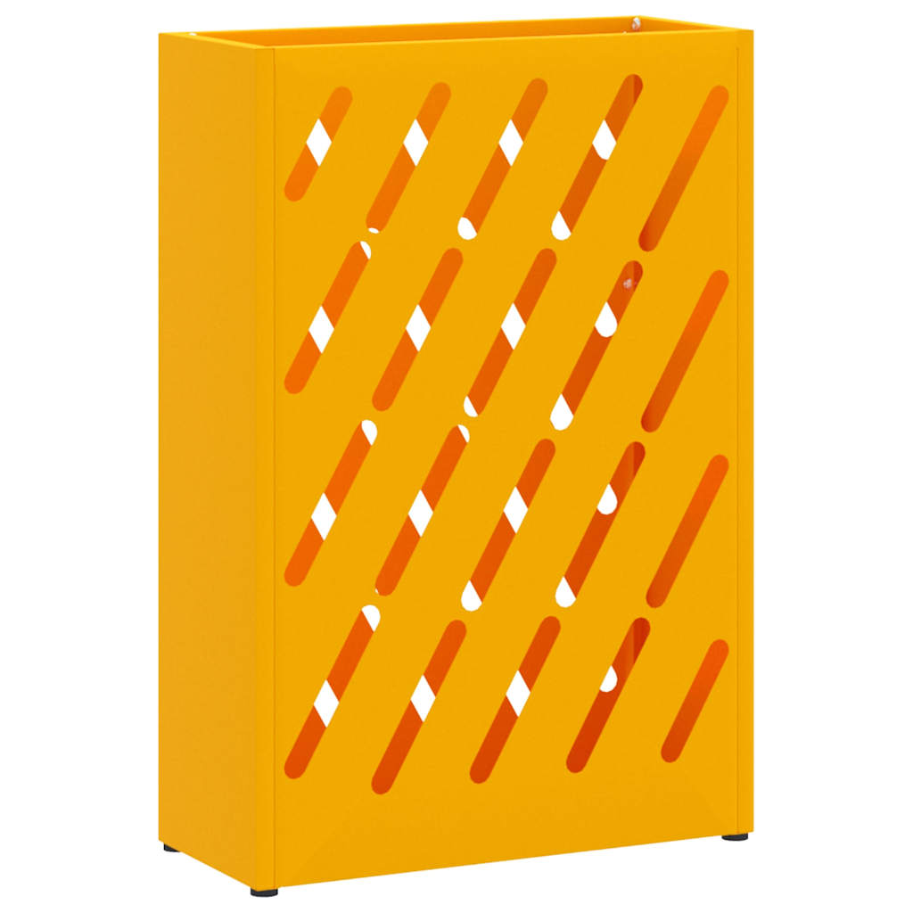 Regn paraplystativ Sennepsgul 28 x 12 x 41 cm Stål