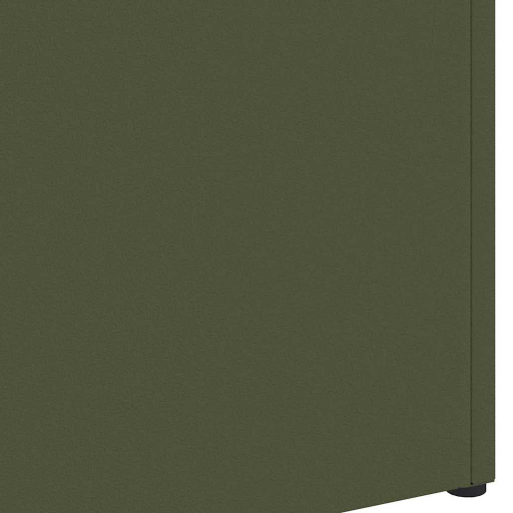 Parasollstativ Olivengrønn 28 x 12 x 41 cm Stål vidaXL
