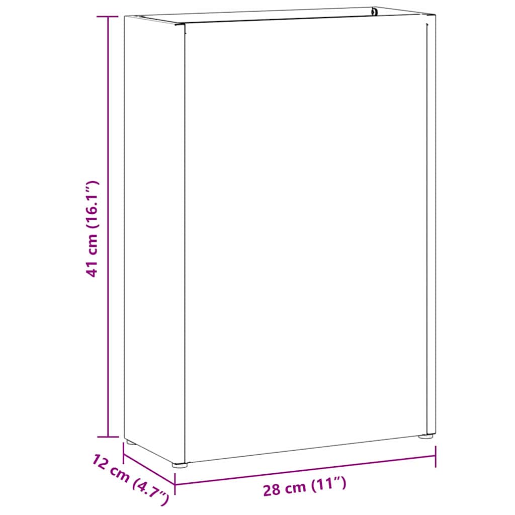 Parasollstativ Olivengrønn 28 x 12 x 41 cm Stål vidaXL