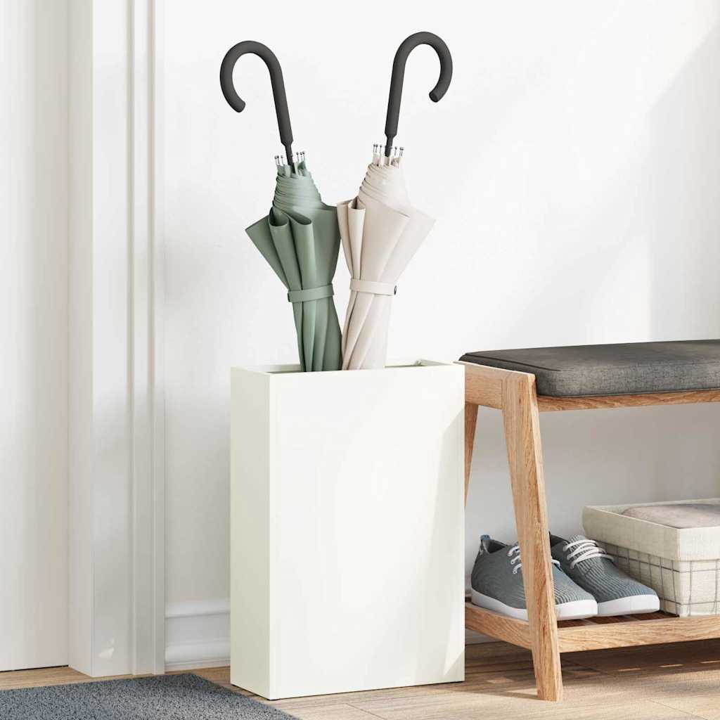Parasollstativ Hvit 28 x 12 x 41 cm Stål vidaXL