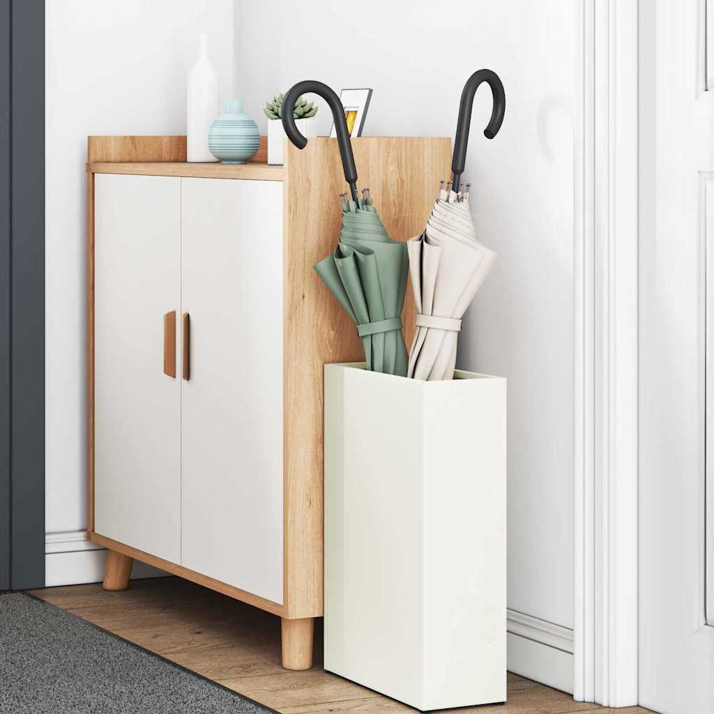 Parasollstativ Hvit 28 x 12 x 41 cm Stål vidaXL
