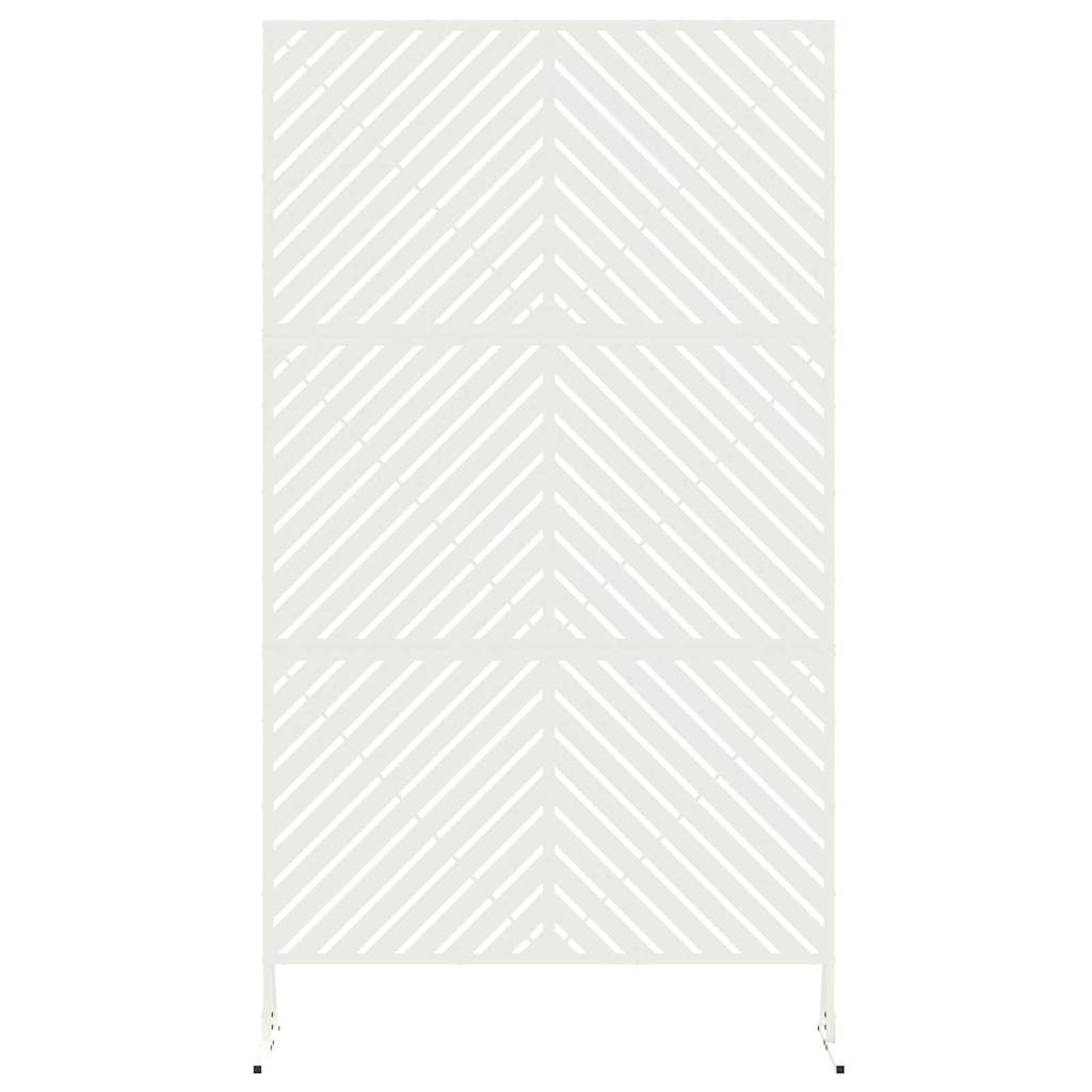 Personvernsvegg Hvit 100 x 50 x 180 cm Stål vidaXL