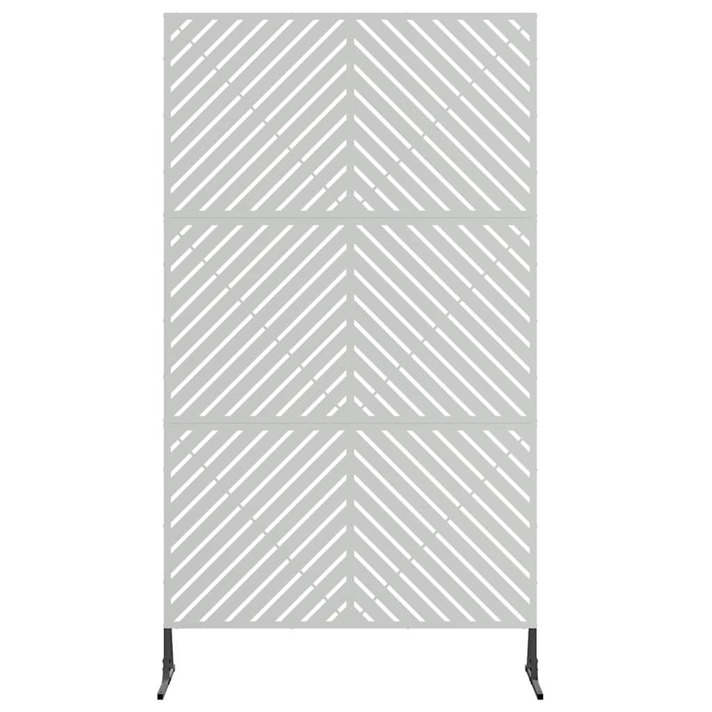 Personvernsvegg 100 x 50 x 180 cm Galvanisert stål Sølv