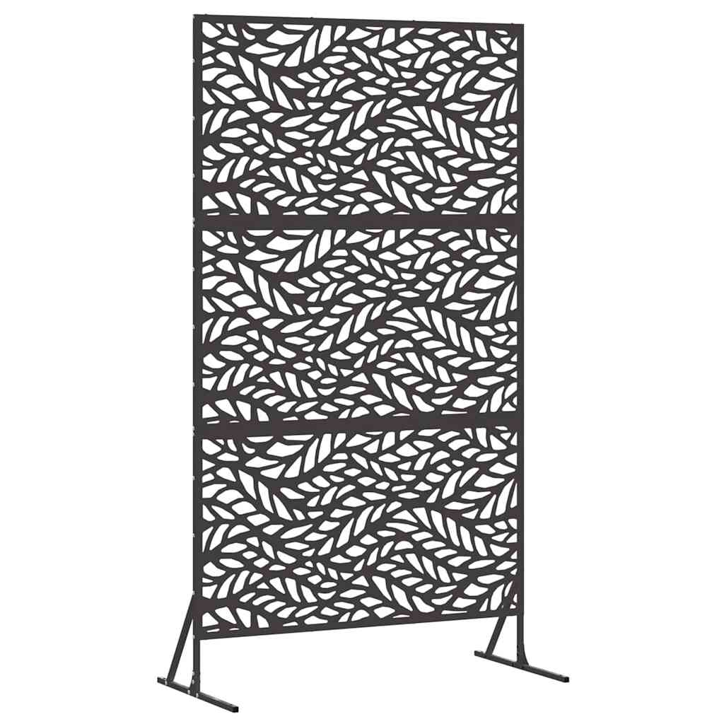 Personvernsvegg 100 x 50 x 180 cm Stål Svart
