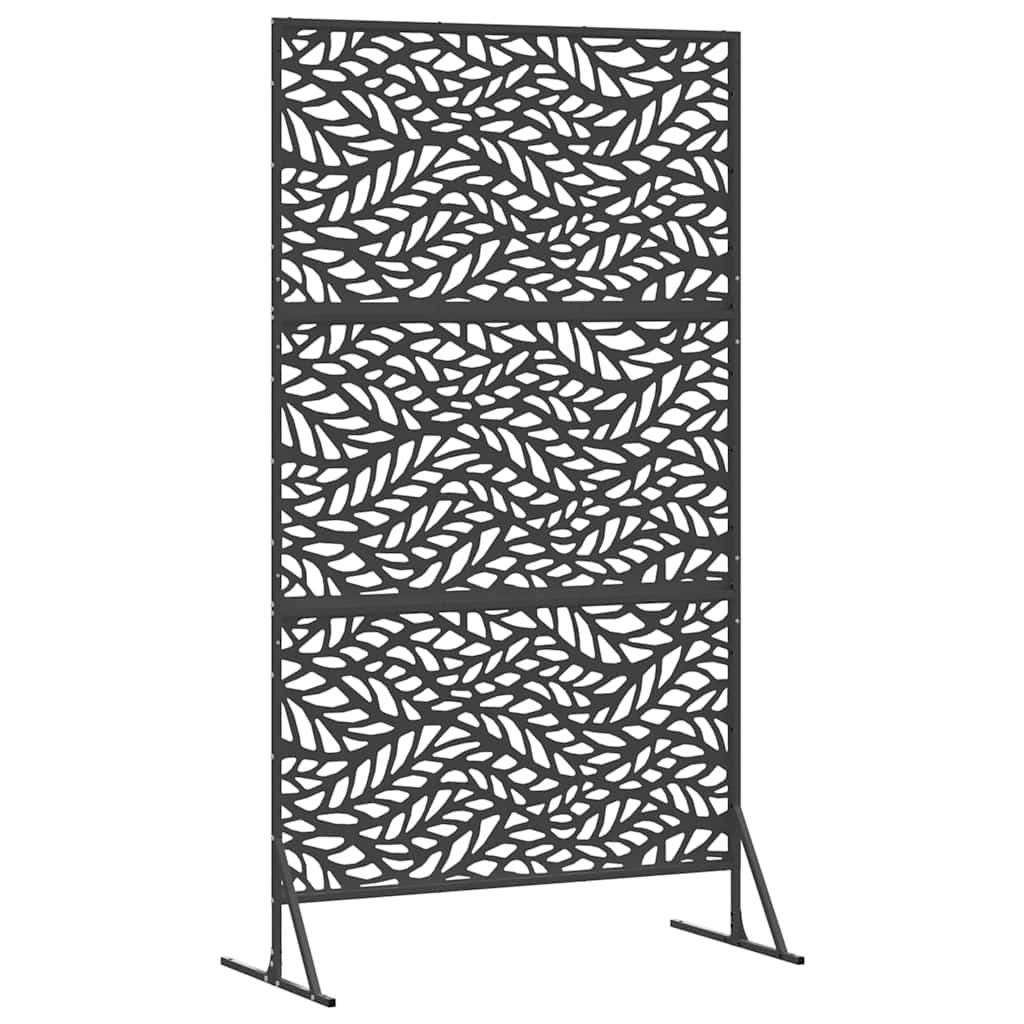 Personvernsvegg 100 x 50 x 180 cm Stål Svart