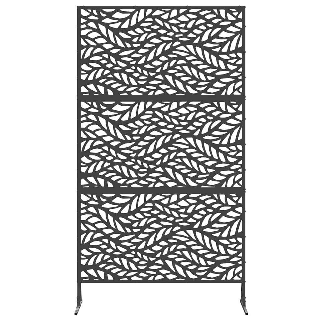 Personvernsvegg 100 x 50 x 180 cm Stål Svart