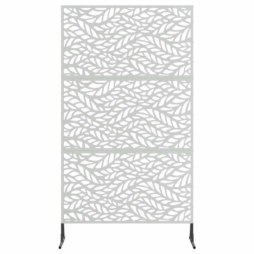 Personvernsvegg Grå 100 x 50 x 180 cm Stål vidaXL
