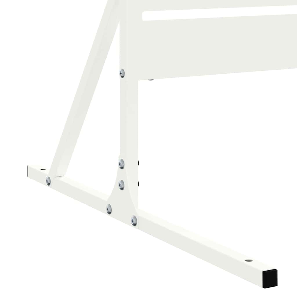 Personvernsvegg Hvit 100 x 50 x 180 cm Stål vidaXL