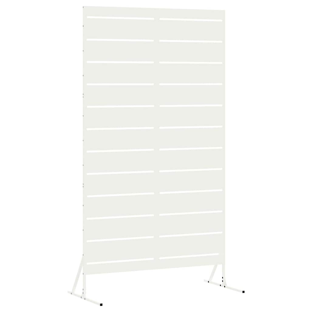 Personvernsvegg Hvit 100 x 50 x 180 cm Stål vidaXL