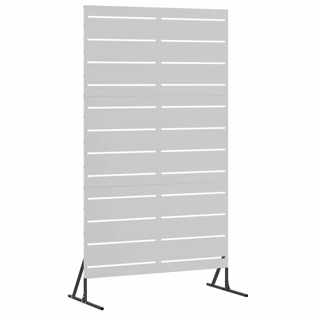 Personvernsvegg 100 x 50 x 180 cm Galvanisert stål Sølv