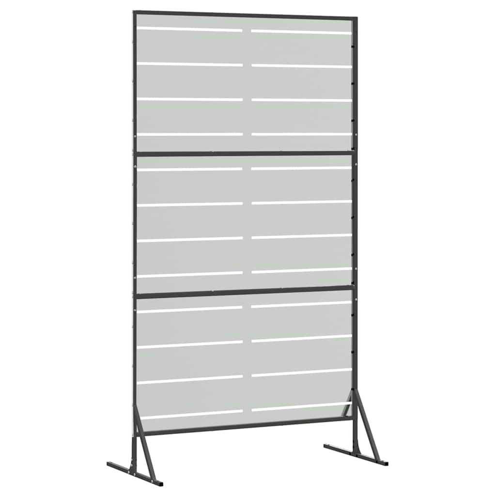 Personvernsvegg 100 x 50 x 180 cm Galvanisert stål Sølv