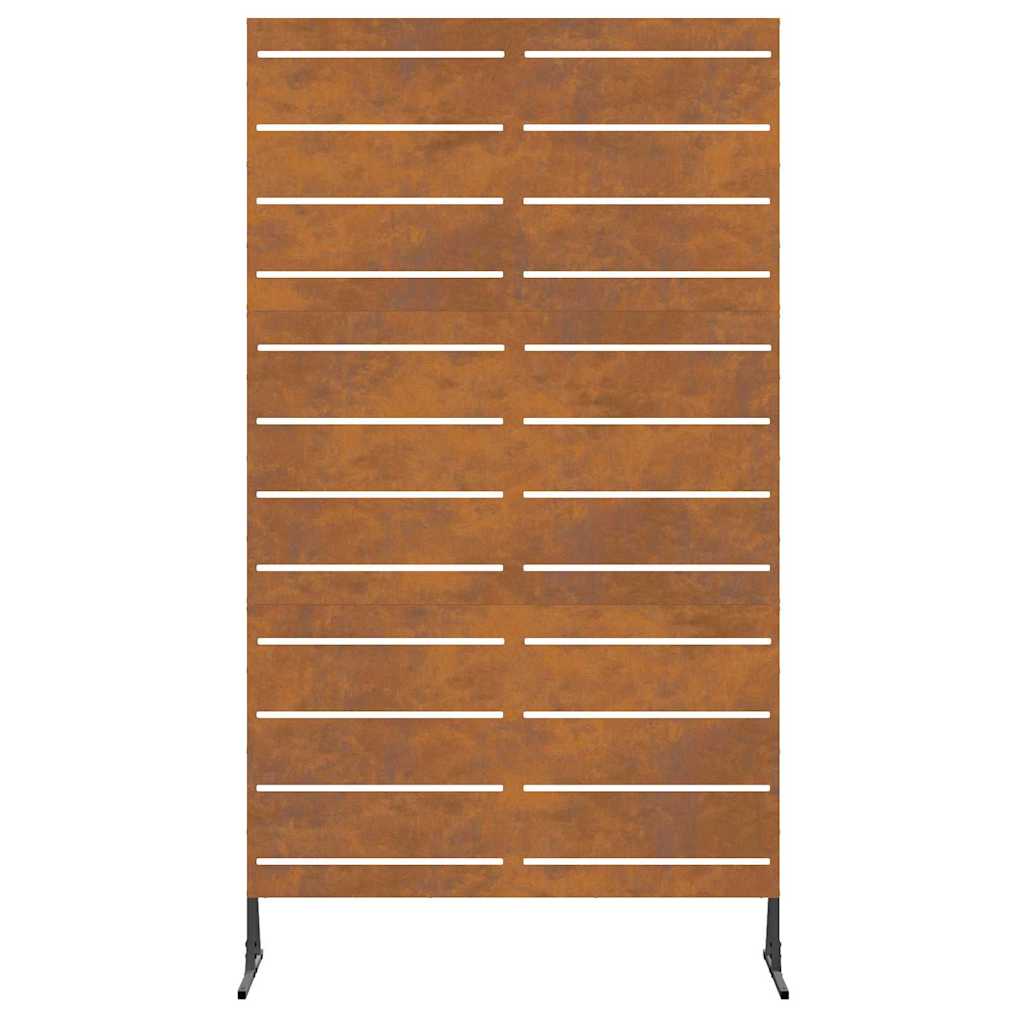 Personvernsvegg 100 x 50 x 180 cm Cortenstål Rusten