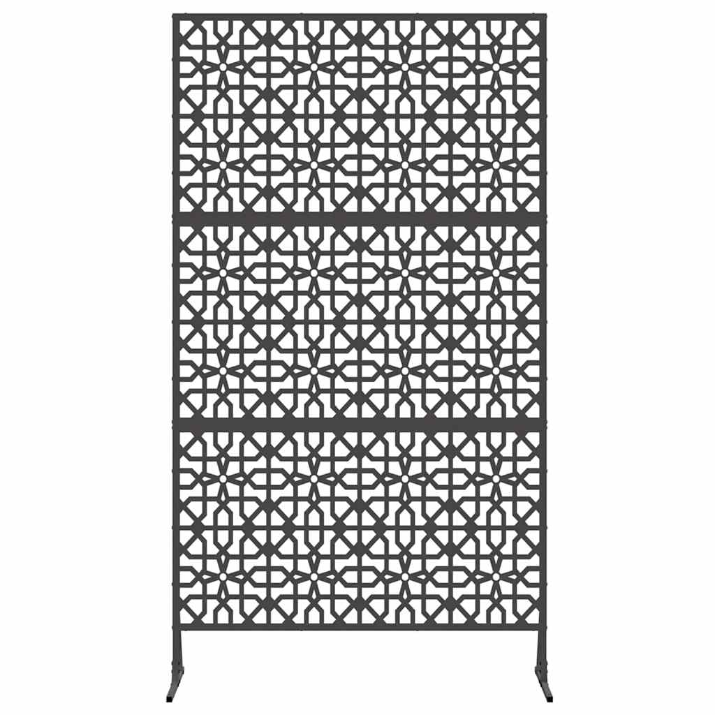 Personvernsvegg Svart 100 x 50 x 180 cm Stål