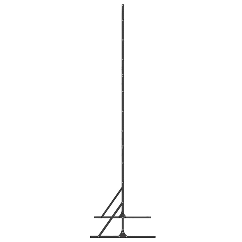 Personvernsvegg Svart 100 x 50 x 180 cm Stål
