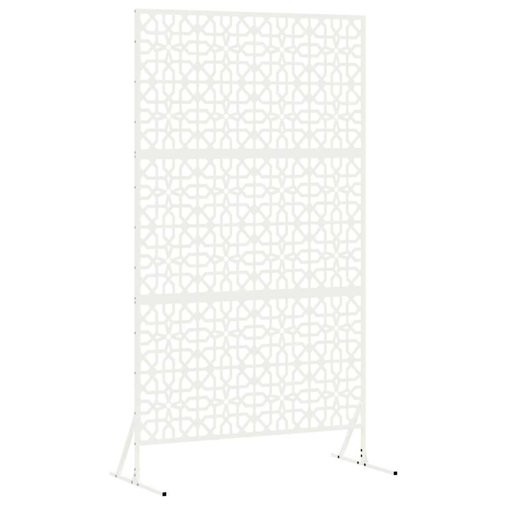 Personvernsvegg Hvit 100 x 50 x 180 cm Stål vidaXL