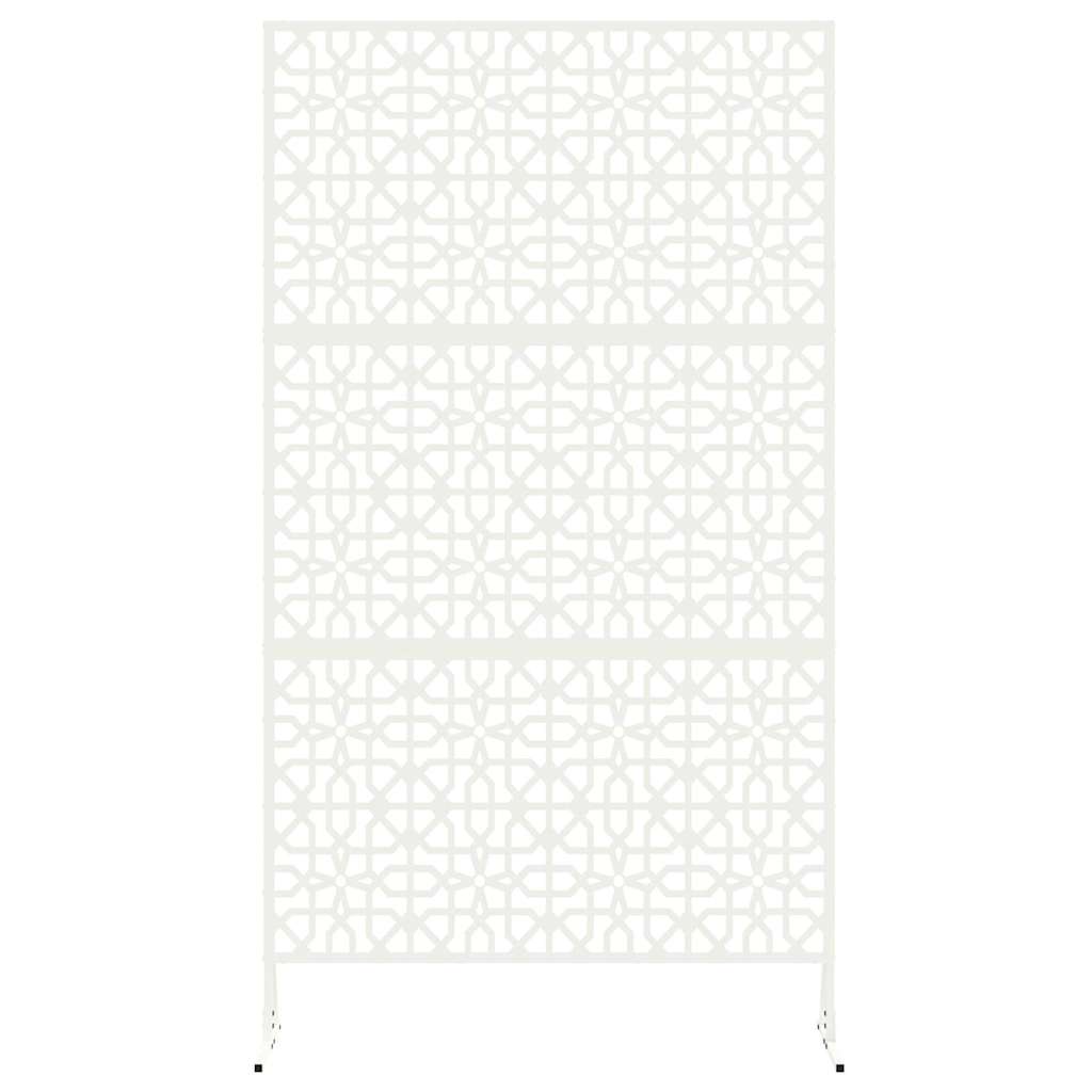 Personvernsvegg Hvit 100 x 50 x 180 cm Stål vidaXL