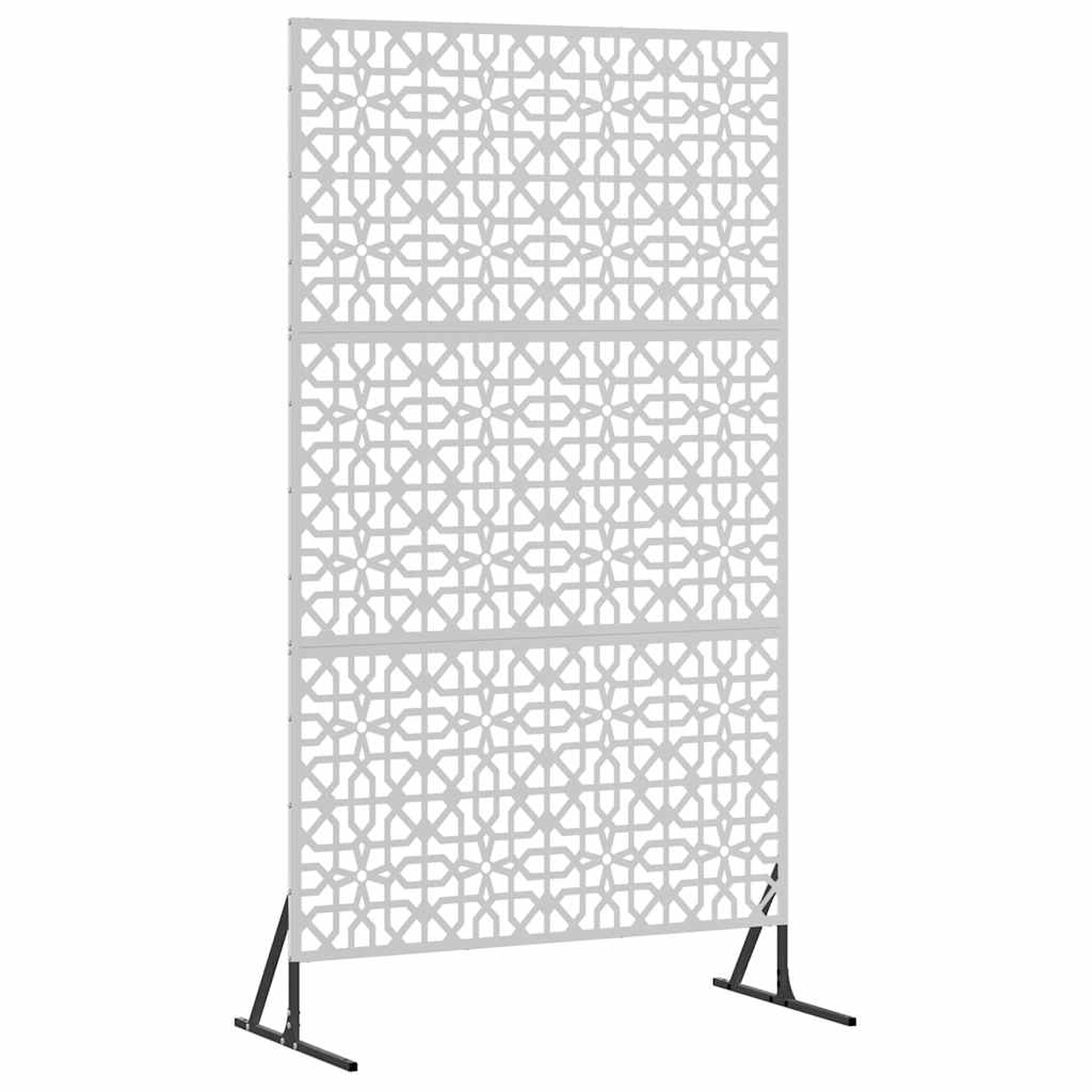 Personvernsvegg 100 x 50 x 180 cm Galvanisert stål Sølv