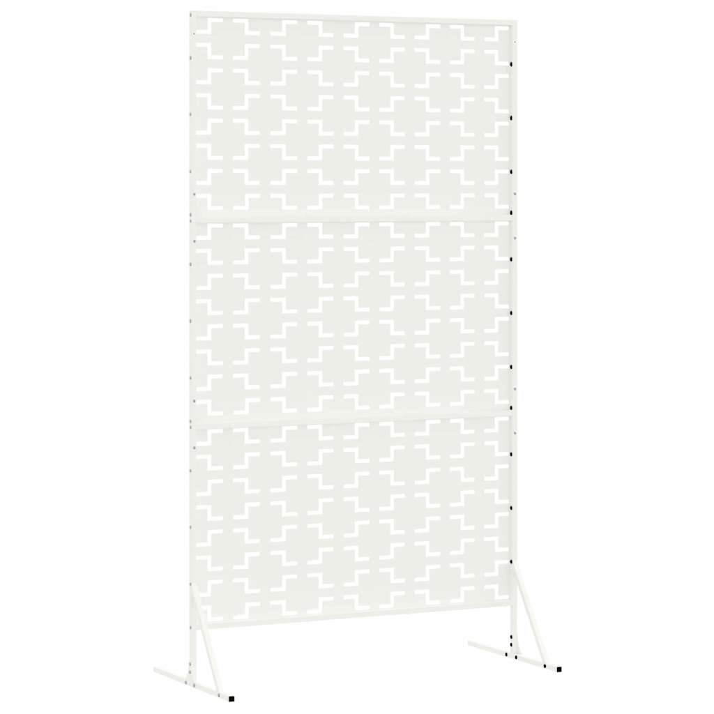 Personvernsvegg Hvit 100 x 50 x 180 cm Stål vidaXL