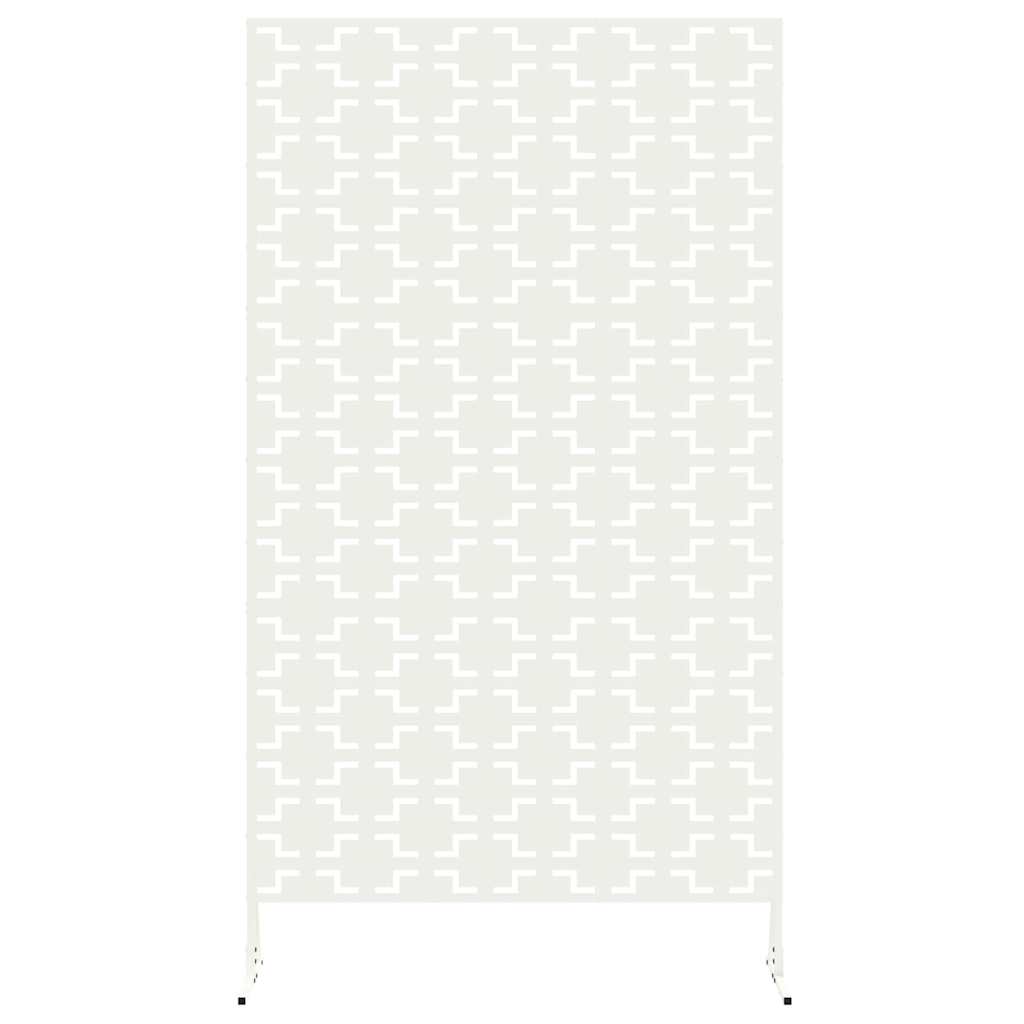 Personvernsvegg Hvit 100 x 50 x 180 cm Stål vidaXL