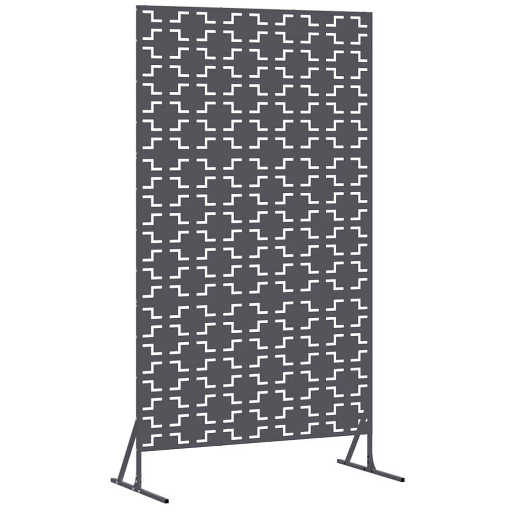 Personvernsvegg Antrasitt 100 x 50 x 180 cm Stål vidaXL