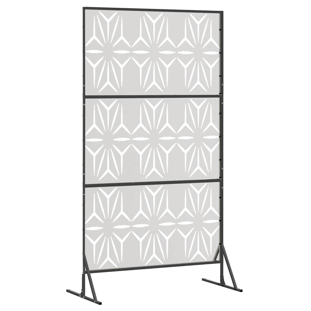 Personvernsvegg Grå 100 x 50 x 180 cm Stål vidaXL