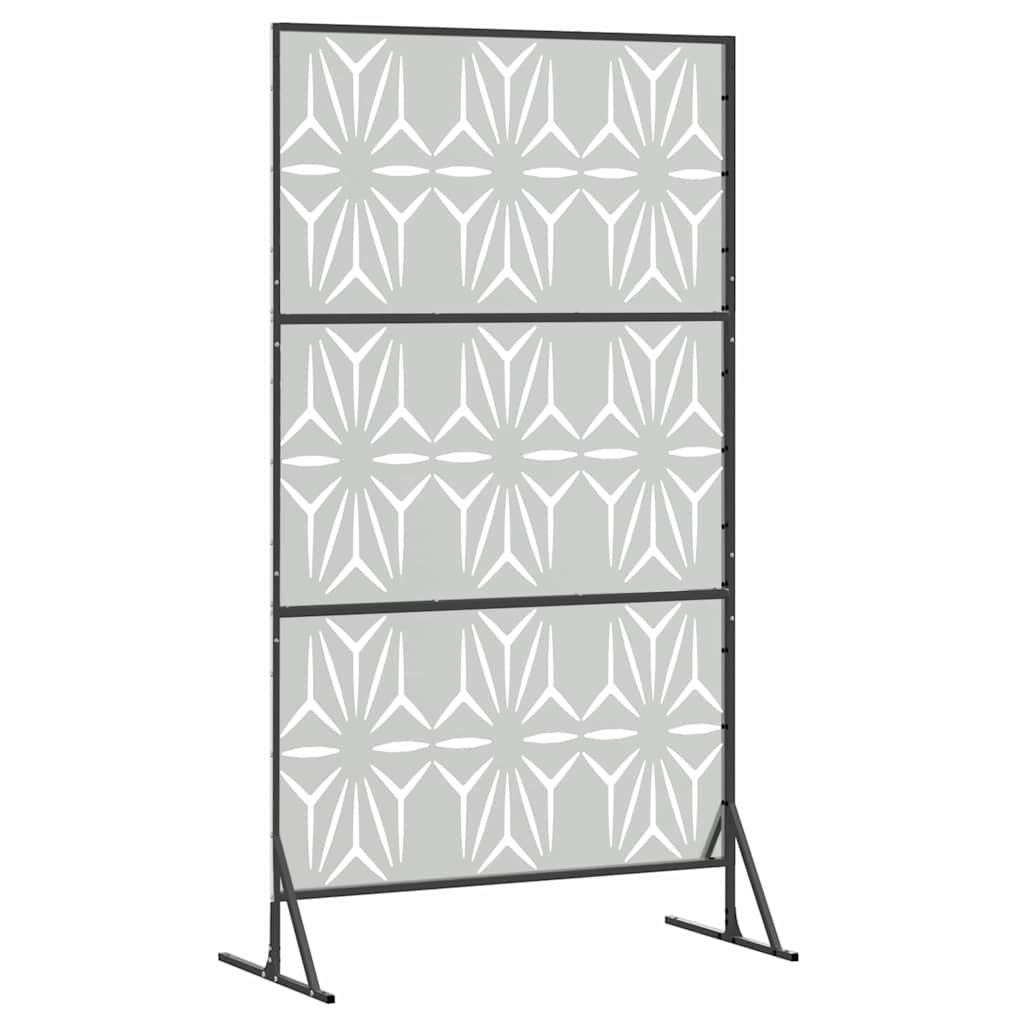 Personvernsvegg 100 x 50 x 180 cm Galvanisert stål Sølv