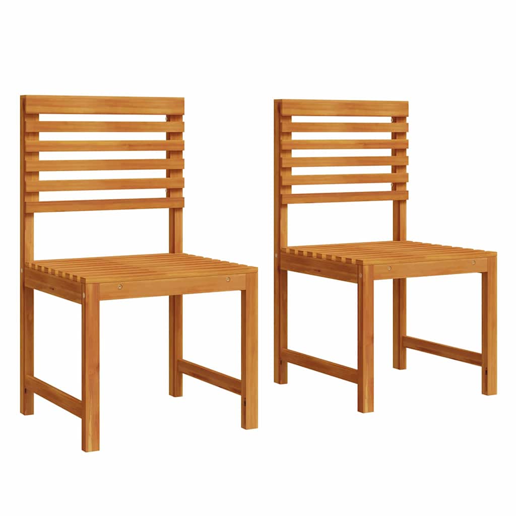 Hage Stol 2 pcs Brun 50 x 50 x 91cm Massivt akasietre