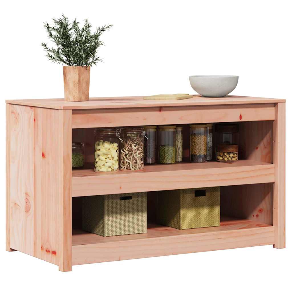 Kjøkkenskap MEPPEL Brun Eik 106 x 55 x 64 cm Massiv furu