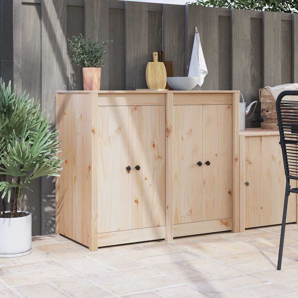 Kjøkkendør MEPPEL 2 pcs Krem 50 x 9 x 82 cm Massivt furutre