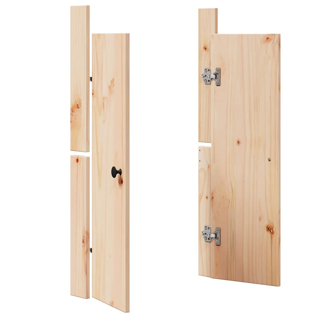 Kjøkkendør MEPPEL 2 pcs Krem 50 x 9 x 82 cm Massivt furutre