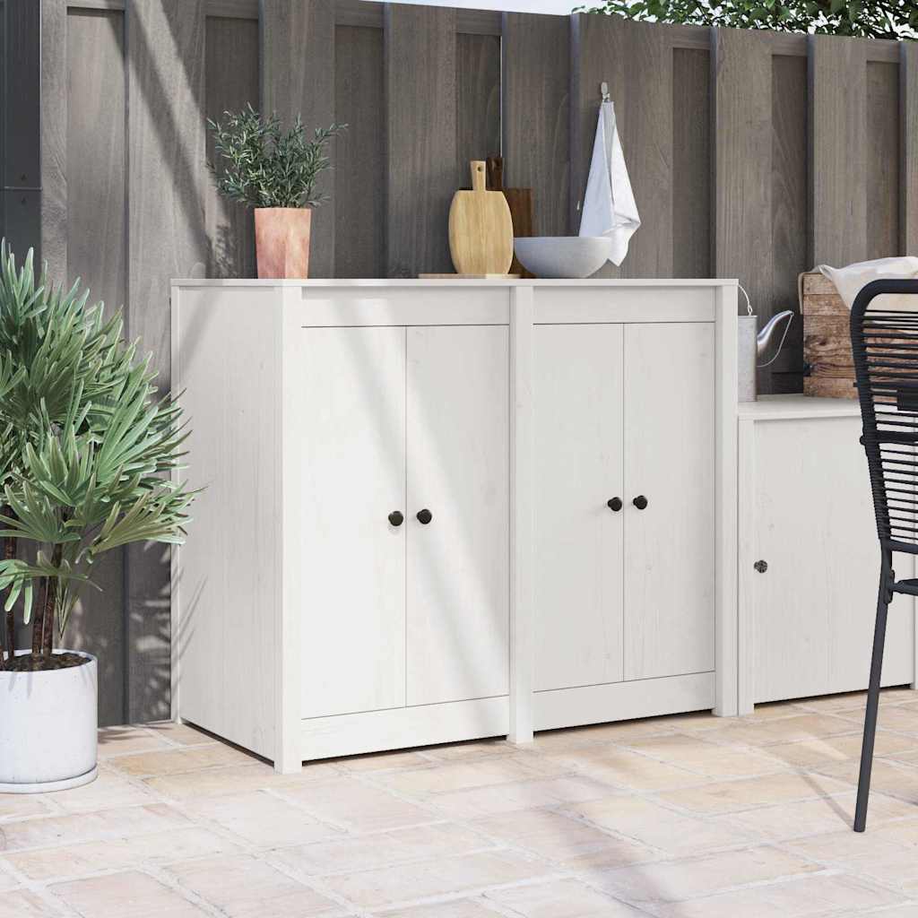 Kjøkkendør MEPPEL 2 pcs Hvit 50 x 9 x 82 cm Massivt furutre