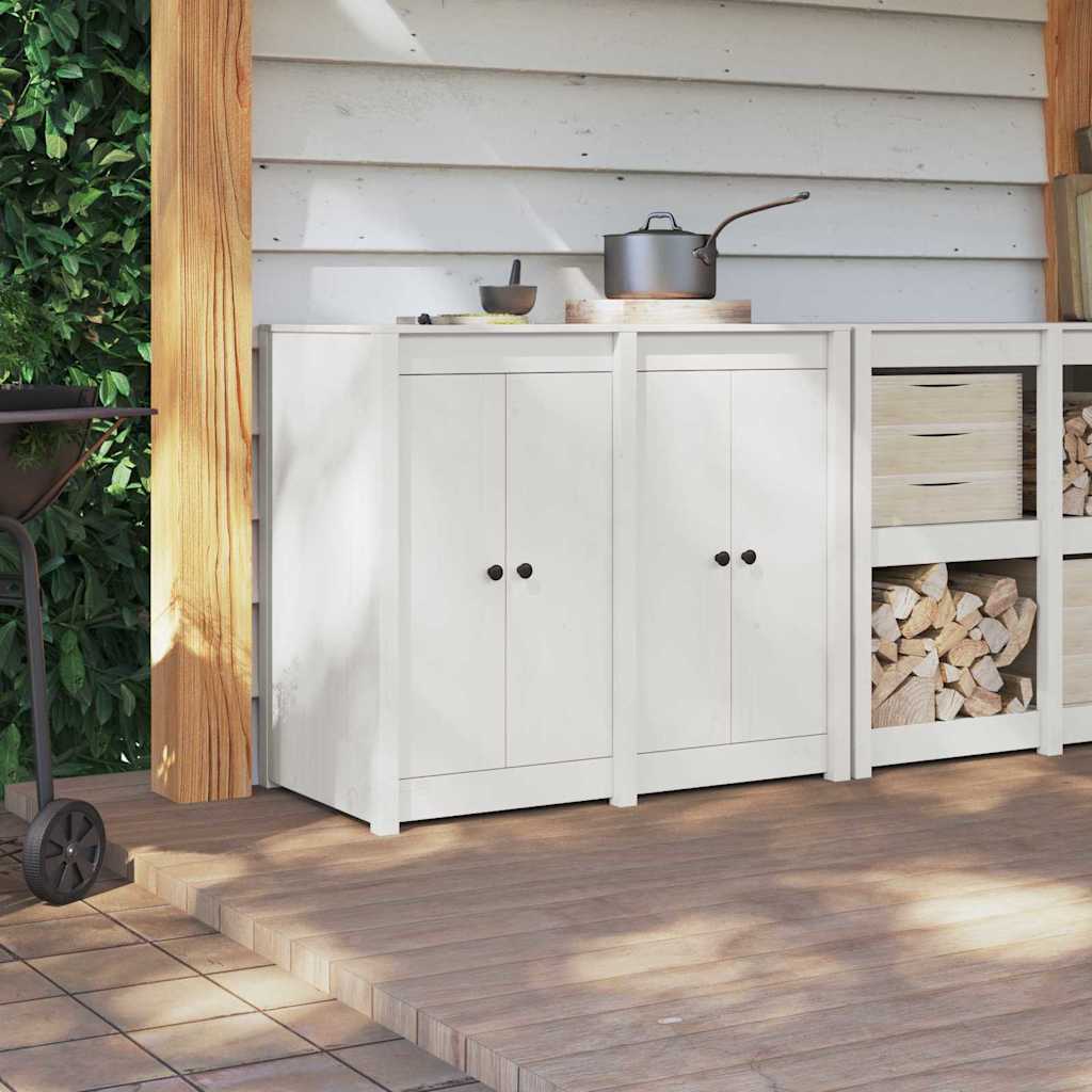 Kjøkkendør MEPPEL 2 pcs Hvit 50 x 9 x 82 cm Massivt furutre