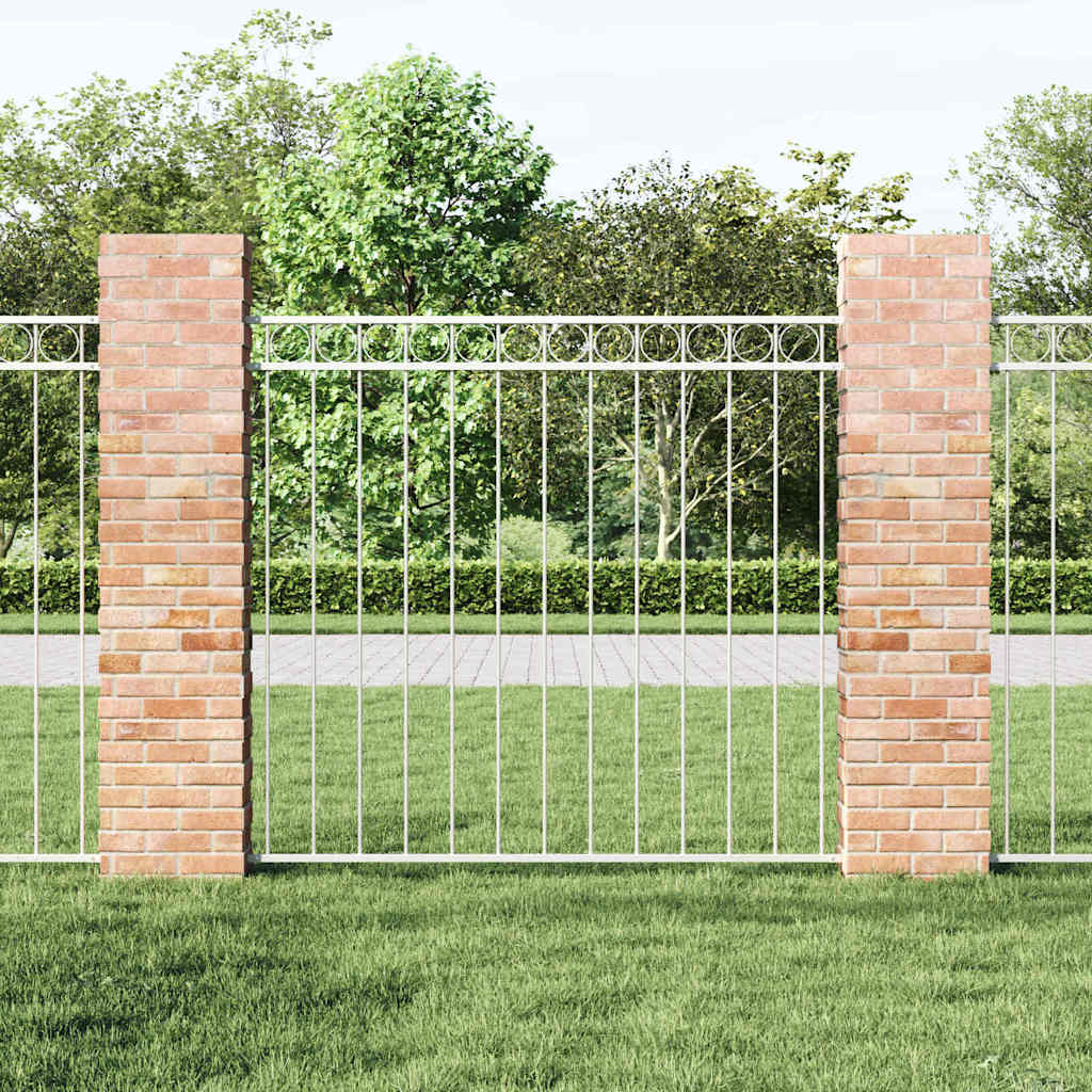 Gjerdeelement ASSEN Hvit 170 x 150 cm Stål