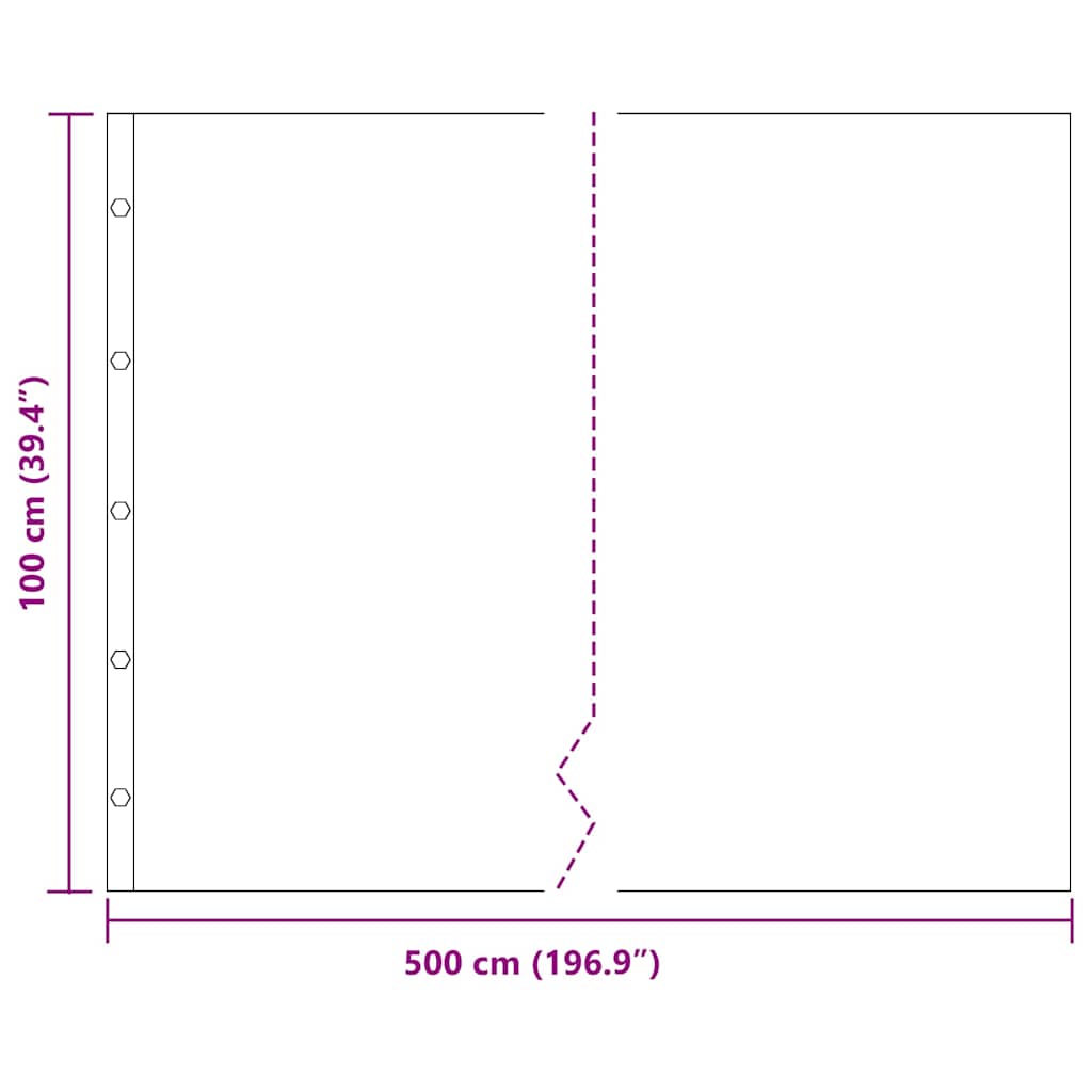 Rotbarriere Svart 1 x 5 m Polyethylen